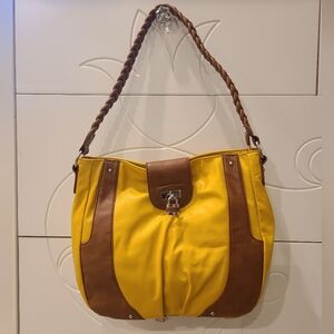 Apt 9 Braided Top Handle Shoulder Bag for Women, Brown Handbag